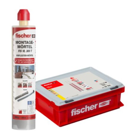 Vorteils-Box Injektionsmrtel FIS VL 300 T HWK K (grau, 10 Kartuschen mit je 300ml, im Koffer) (558724)