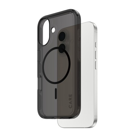 PanzerGlass CARE by ® Flagship Case Urban Explorer Smokey w. Black MagSafe iPhone 17 custodia per cellulare Cover Nero (CR97739)