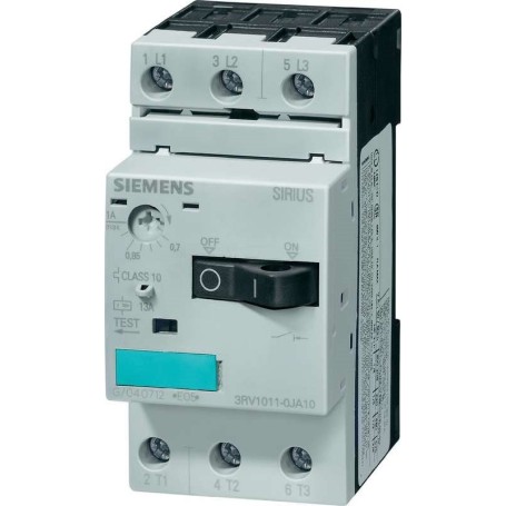 Siemens SIRIUS-Leistungsschalter 3RV1 3RV1011-1KA10 3 Schließer Max. 690 V / 50/60 Hz (3RV1011-1KA10)