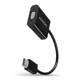 Axagon RVH-VGAN cavo e adattatore video 0,17 m HDMI tipo A (Standard) VGA (D-Sub) Nero (RVH-VGAN)