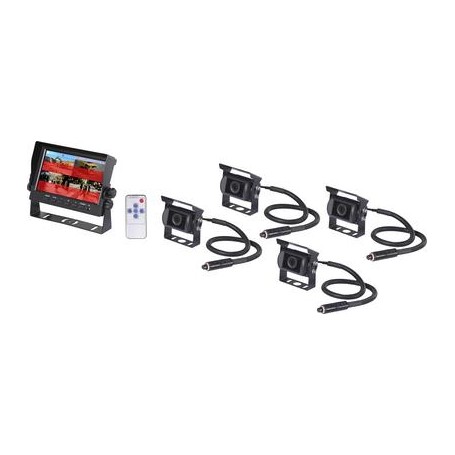 Renkforce RF-6951660 Advance Toter-Winkel-Assistent mit KI-Monitor und Heckradarsensor 12/24V