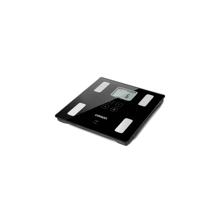 Omron VIVA Quadrato Nero Bilancia pesapersone elettronica (HBF-222T-EBK)