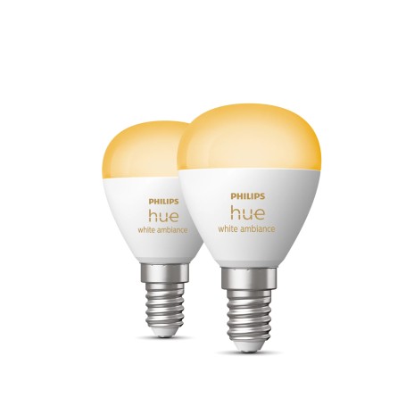 Philips Hue White ambiance Sferetta - lampadina connessa E14 - (confezione da 2) (929003573702)