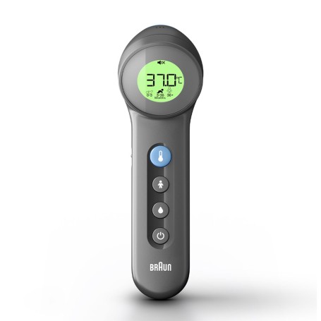 Braun BNT 400 BK Termometro a rilevamento remoto Grigio Fronte Pulsanti (BNT400B)