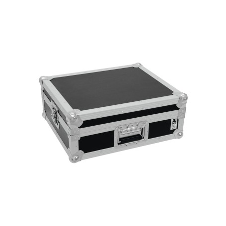 Roadinger 30123310 custodia per attrezzatura audio Piatto Custodia rigida Legno compensato Nero, Argento