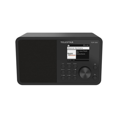 Telestar TOP 200 Portatile Analogico e digitale Nero (5700200)
