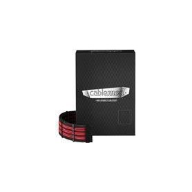 CableMod PRO Series ModMesh C-Series RMi & RMx Cable Kit - Stromkabelkit - geformt - Schwarz / Rot (CM-PCSR-FKIT-NKKR-R)