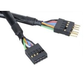 Akasa EXUSBI-40 cavo USB 0,4 m USB 2.0 Nero (EXUSBI-40)