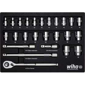 Wiha 44740 Steckschlüsseleinsatz-Set 1/2 395 mm (44740)