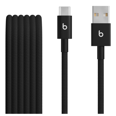 Beats USB-A zu USB-C gewebtes Kabel 1.5 m Bolt Black (2-Pack) (MDGH4ZM/A)