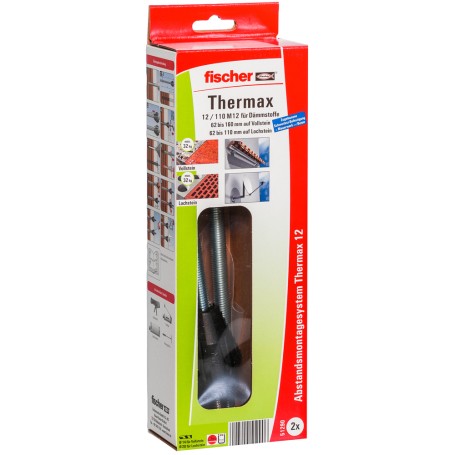 Fischer Thermax 12/110 M12 11 cm 2 pz Kit di viti (51290) (051290)