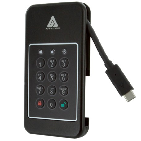 Apricorn Aegis NVX 2 TB USB tipo-C 3.2 Gen 1 (3.1 Gen 1) Nero (ANVX-2TB)