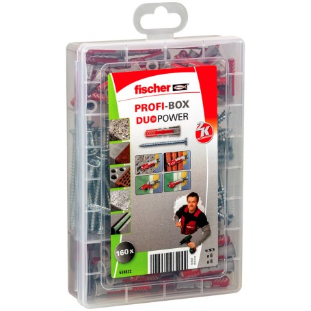 Fischer 538622 ancoraggio a vite e tassello 80 pz Kit di viti e tasselli a muro