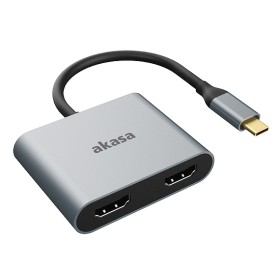 Akasa AK-CBCA26-18BK adattatore grafico USB Alluminio (AK-CBCA26-18BK)