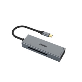 Akasa AK-CR-09BK lettore di schede USB 2.0 Type-C Grigio