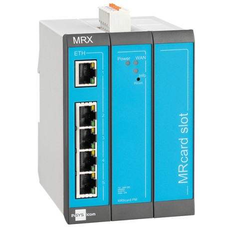 Insys Microelectronics MRX3 LAN router cablato Fast Ethernet Blu, Grigio (10016582)