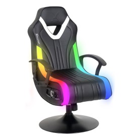 X Rocker Fury 2.1 RGB Sedia da gioco per console Seduta imbottita Nero, Bianco (2023039)