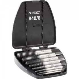 HAZET 840/8 estrattore per viti e bulloni 8 pz Set di estrazione per viti Nero