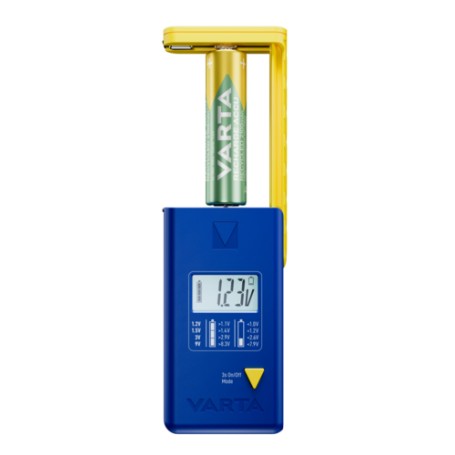 Varta LCD Battery Tester tester per batterie Blu, Giallo (00893101111)