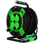 REV 10217412 prolunghe e multiple 40 m 4 presa(e) AC Interno/esterno Nero, Verde (0010217412)