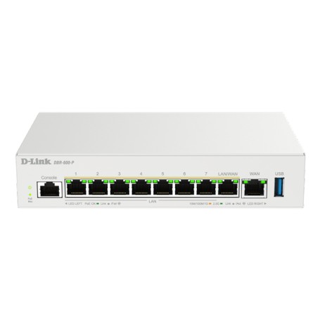 D-Link DBR-600-P/E Business PoE Router 8x 2,5 Gigabit USB 3.0