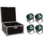 EUROLITE Set 4x LED IP PAR 3x8W QCL Spot + Case (20000846)