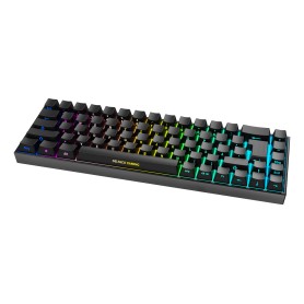 Deltaco Gaming GAM-100-DE tastiera USB + RF Wireless + Bluetooth QWERTZ Tedesco Nero