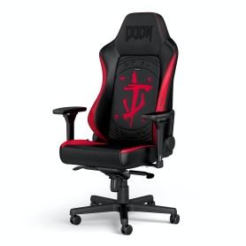 noblechairs NBL-HRO-PU-DET sedia per videogioco Sedia da gaming per PC Seduta imbottita Nero, Rosso