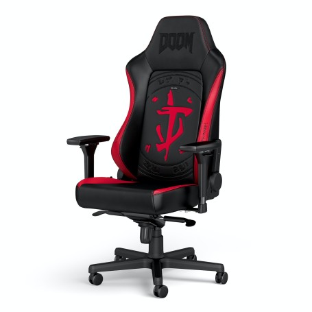 noblechairs NBL-HRO-PU-DET sedia per videogioco Sedia da gaming per PC Seduta imbottita Nero, Rosso