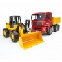BRUDER Construction truck with articulated road loader (2752) (02752)