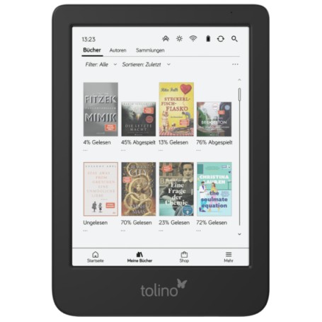 Tolino shine color lettore e-book Touch screen 16 GB Wi-Fi Nero (4016621130473)