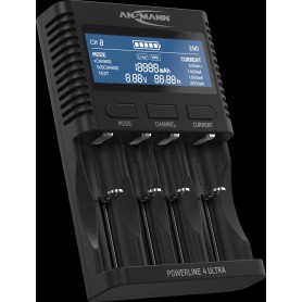 Ansmann ANS 1001-0080 - Tischladegerät Powerline 4 Ultra NiMh Li-Ion - Lithium-Ionen (Li-Ion)