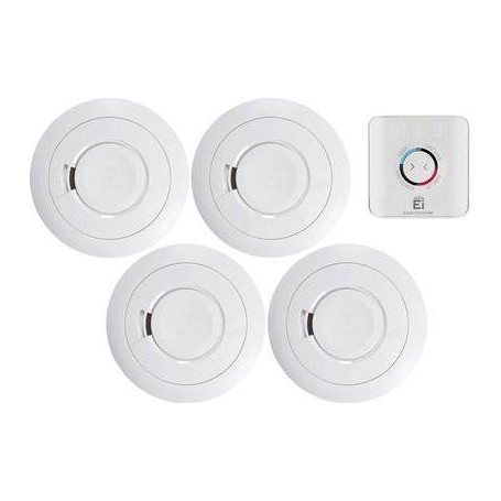 Ei Electronics Funk-Rauchwarnmelder 5er Set inkl. 10 Jahres-Batterie, vernetzbar