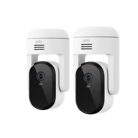 Arlo Essential Telecamera di sicurezza 3 2K Pan-Tilt-Zoom, set da 2 (VMC3283-100PES)
