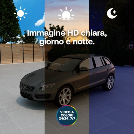 Arlo Essential Telecamera di sicurezza 3 HD, set da 3 con supporto da parete (VMC2280-111EUS)