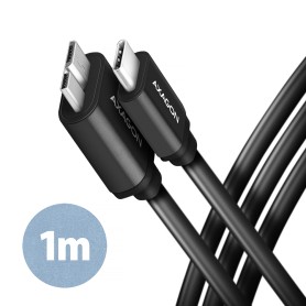 Axagon BUMM3-CM10AB cavo USB USB 3.2 Gen 1 (3.1 Gen 1) 1 m Micro-USB B USB C Nero