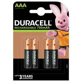 Duracell AAA (4pcs) Batteria ricaricabile Mini Stilo AAA Nichel-Metallo Idruro (NiMH) (090231)