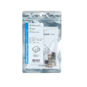 Smartkeeper CSK-PC01P clip sicura Bloccaporte USB tipo A Rosso, Acciaio inox Plastica 10 pz