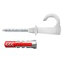 Fischer 564170 ancoraggio a vite e tassello 25 pz Kit di gancio a vite e tasselli a muro