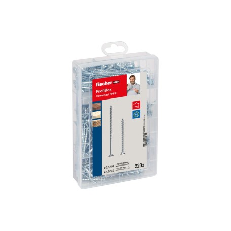 Fischer 562279 giravite e bullone 220 pz Kit di viti