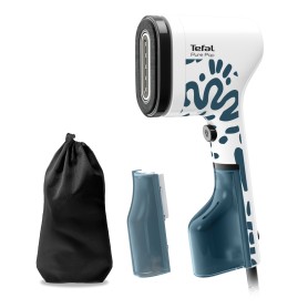 Tefal Pure POP Home & Travel DT2040E1 stiratrice a vapore Vapore per indumenti portatile 0,07 L 1300 W Blu, Bianco