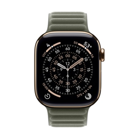 Apple Cinturino a maglie magnetico grigio salvia (42 mm) - S/M (MGDD4ZM/A)