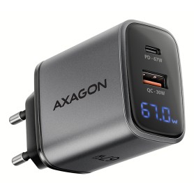 Axagon ACU-PQ67D Caricabatterie per dispositivi mobili Universale Nero, Grigio AC Ricarica rapida Interno
