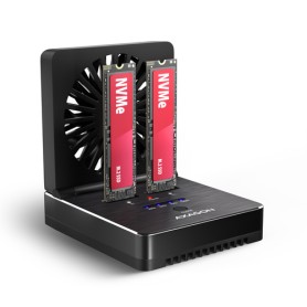 Axagon ADSA-M2C22 docking station per unità di archiviazione USB 3.2 Gen 2x2 Type-C Nero