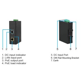 Microconnect POEINJ-30W-IND adattatore PoE e iniettore