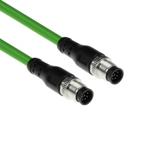 ACT SC3872 cavo per sensori e attuatori 10 m M12 Nero/Verde
