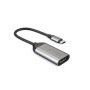 HYPER HD-H8K USB tipo-C HDMI Acciaio inossidabile (HD-H8K-GL)