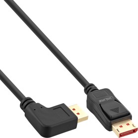InLine Cavo DisplayPort 1.4, 8K4K, angolato a sinistra, 3m (17153L)