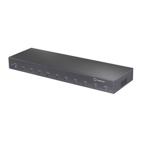 Renkforce 19" Rack Mount 10-Port USB 3.2 Gen 2 Hub 3.2 2-Hub für industrielle (RF-6627278)