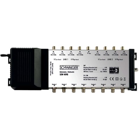 Schwaiger SEW4098531 multinterruttore satellitare 9 ingressi 8 uscite